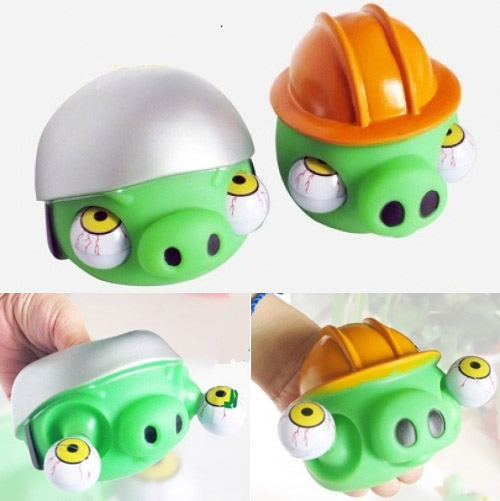 Антистресс игрушка Angry Birds (зелёная свинка)