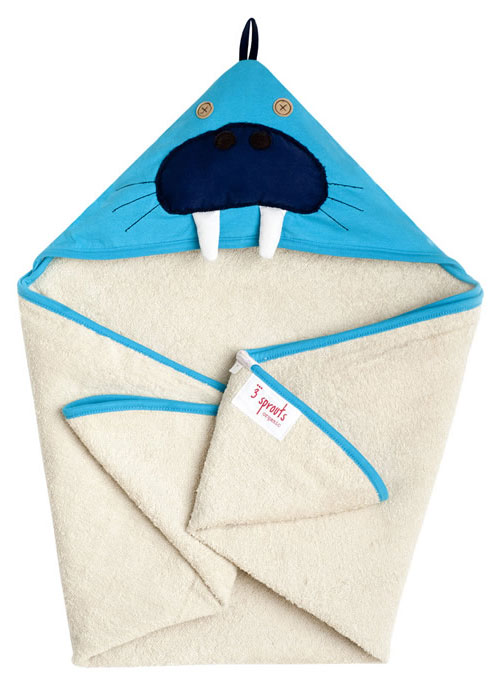 Organic Walrus Hooded Towel