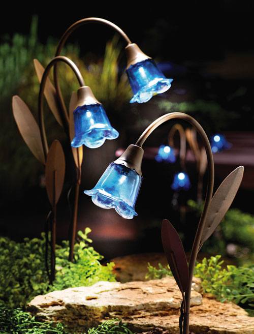 Blue Bell Stake Solar Lawn Lights